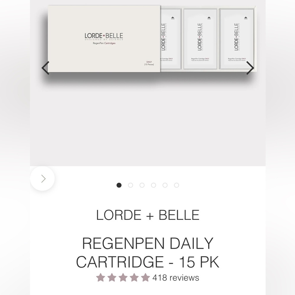 Lorde + Belle RegenPen Daily Cartridge 15 Pack